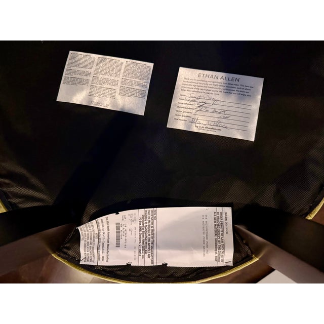 Olive Ethan Allen “Claudia” Dining Chairs For Sale - Image 8 of 11