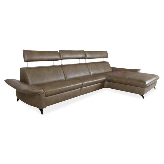 Animal Skin Green Leather 8372 Corner Sofa with Manual Function from Himolla Velden For Sale - Image 7 of 18