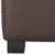 Wood Square Ottoman in Brown & Black For Sale - Image 7 of 10