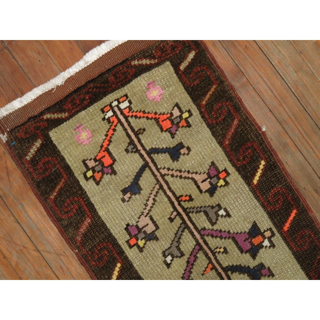 One of a kind, mid 20th-century Hand-knotted Turkish Anatolian Small Size Rug. Professionally Washed & personally vetted....