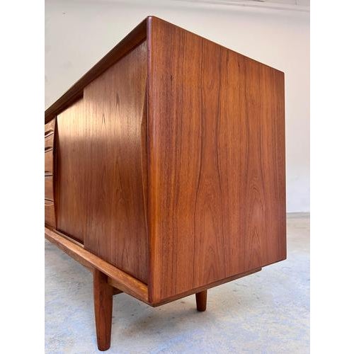 Brown Sideboard in Teak fom Dyrlund For Sale - Image 8 of 11