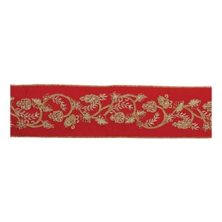 Ornate Holiday Ribbon 4" x 5 yds For Sale