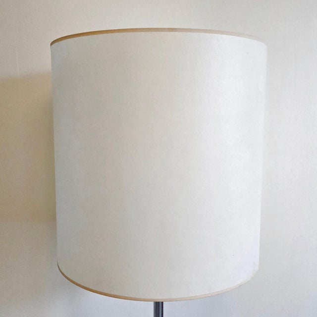 White Vintage Floor Lamp in Chrome Steel by Swisslamps-International, 1970s For Sale - Image 8 of 14
