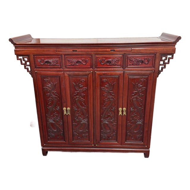 Asian Rosewood Cabinet For Sale
