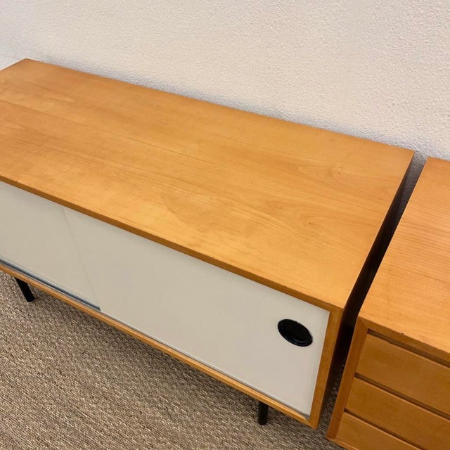 Kurt Thut Vintage Maple Sideboards from Thut Möbel, 1950s, Set of 2 For Sale - Image 4 of 16