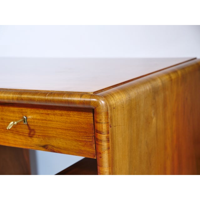 Art Deco Desk in Walnut, 1920s For Sale - Image 6 of 15