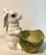 Gumps Mid 20th Century Large Italian Gump’s Porcelain Rabbit With Basketweave Bowl For Sale - Image 4 of 7