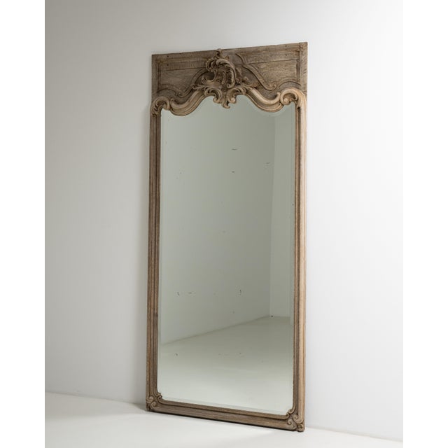 Early 19th Century France Louis XV Gold Oak Mirror For Sale - Image 11 of 15