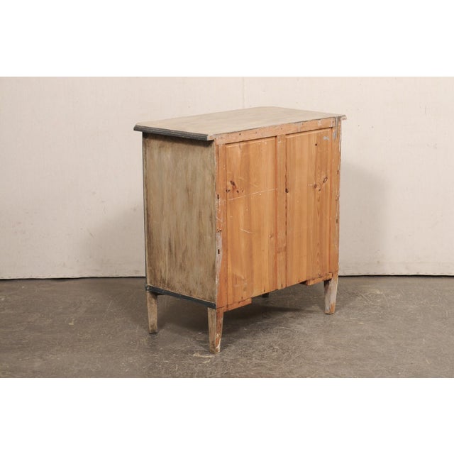 Mid-Century Modern Early 20th Century Swedish Gustavian Style Painted Wood Chest For Sale - Image 3 of 10