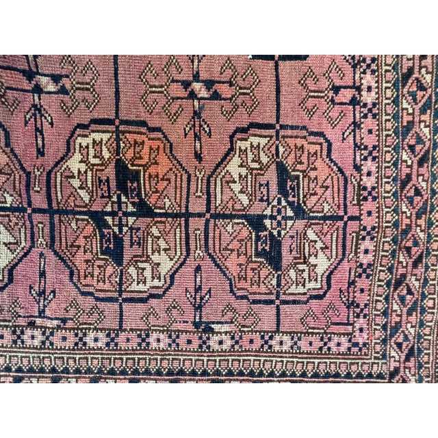 Antique Russian Bokhara, 3'6" X 4'4" For Sale - Image 4 of 5