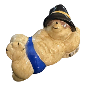 Coalport Bone China Paddington at the Seaside Bear Figurine 1976 England