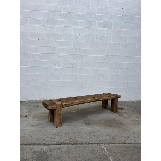 Brutalist Wood Coffee Table For Sale - Image 8 of 8