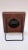 Modernist Walnut and Brass Square Wall Clock For Sale In New York - Image 6 of 10