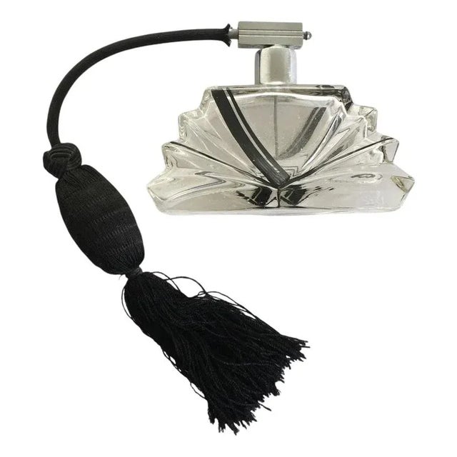 Glass Perfume Sprayer with Black Silk Air Pump, 1930 For Sale - Image 16 of 16