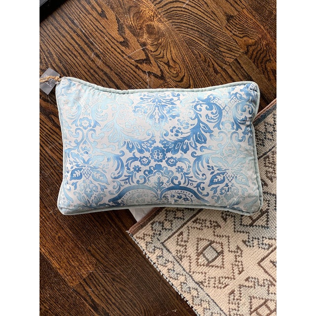 Contemporary Groves Brothers Aqua Pillow For Sale - Image 3 of 3