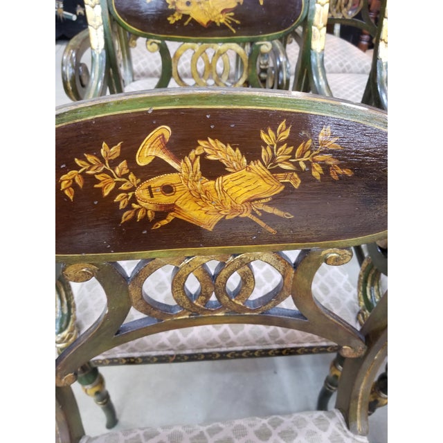 Regency Style Armchairs - Set of 8 For Sale In San Antonio - Image 6 of 10