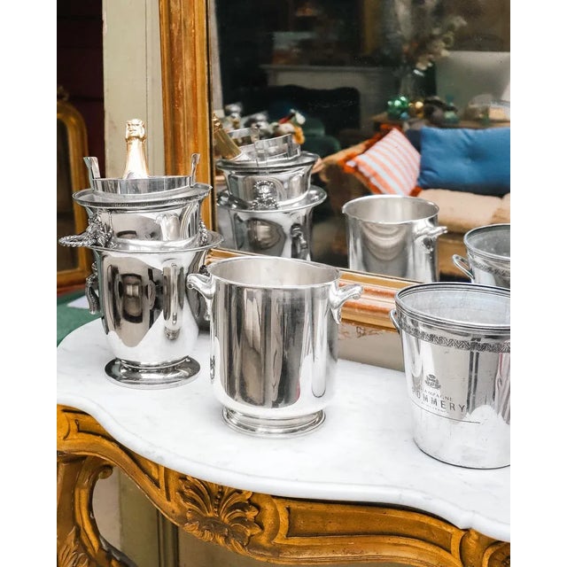 Silver Vintage Champagne Cooler and Ice Bucket from Christofle Ormesson For Sale - Image 8 of 9