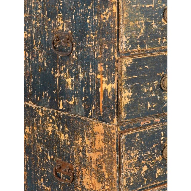 Swedish Gustavian Style Black Chest on Chest, 21st Century For Sale - Image 4 of 11