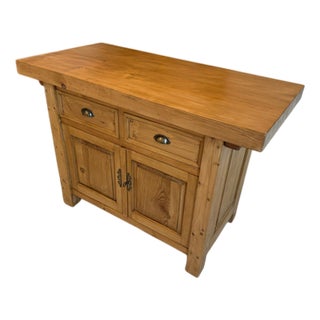 Rustic Farmhouse Buffet in Wood For Sale