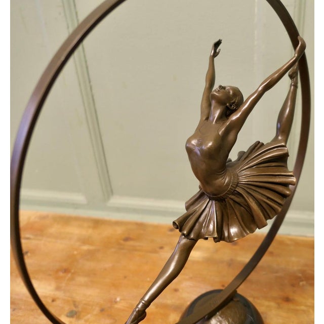 1930s Pierre Collinet, Art Deco Ballerina Dancer, 1930, Bronze For Sale - Image 5 of 9