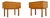 Mid-Century Modern German Oak Nightstands from WK Möbel, 1960s, Set of 2 For Sale