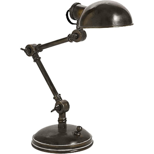 The Pixie in Bronze Designer: Chapman & Myers Height: 13" - 18.5" Shade Detail: 4.75" x 2.25" Extension: 16" Base: 5.5"...