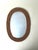 Mid-Century Modern Oval Wall Mirror in Hand-Woven Willow, 1960s For Sale - Image 9 of 10