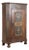 1833 Original Hand-Painted Pine One-Door Armoire For Sale