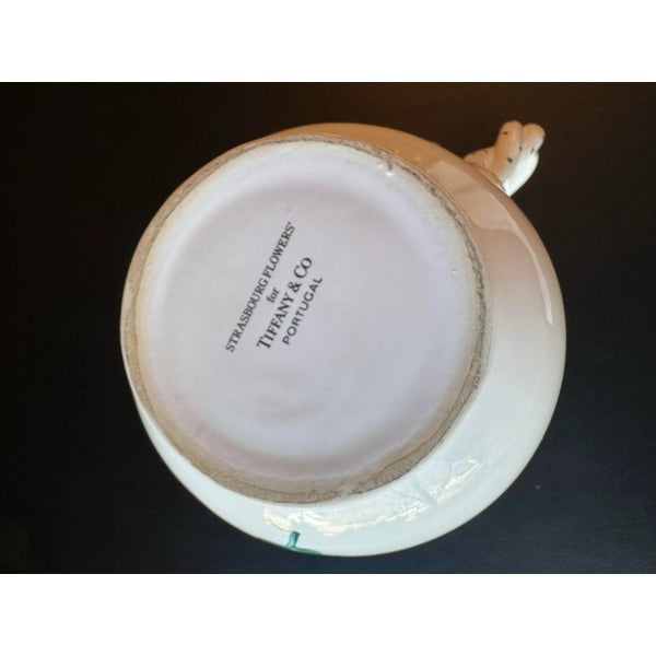 Vintage Tiffany and Co. Strasbourg Flowers Porcelain Pitcher