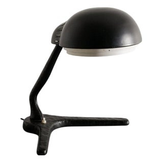 Early Finnish Mid-Century A704 Black Desk Table Lamp by Alvar Aalto for Valaistusyö Finland, 1950s For Sale