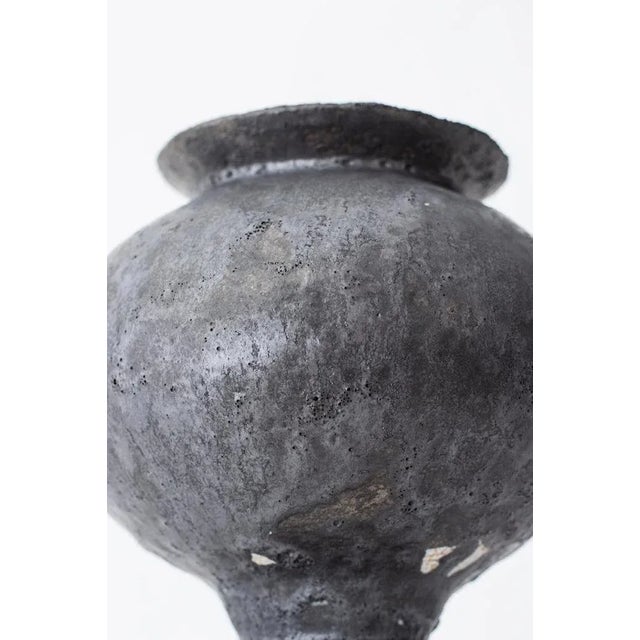 Stamnos Anthracita Stoneware Vase by Raquel Vidal and Pedro Paz For Sale - Image 6 of 7
