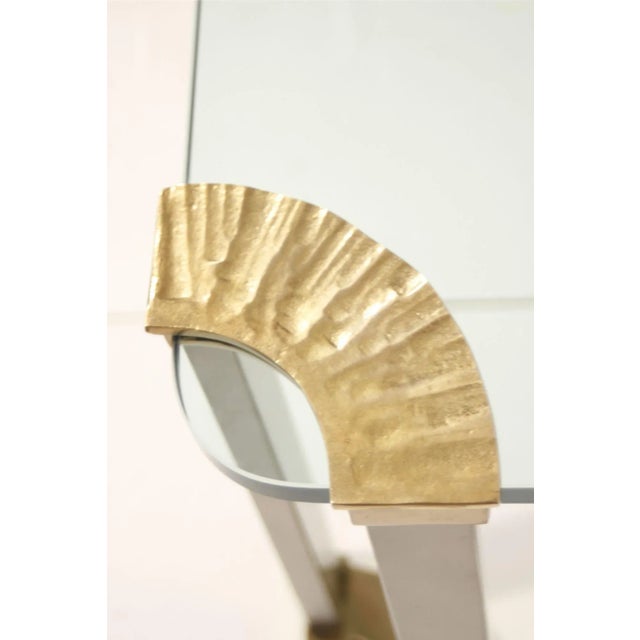 Bronze and Glass Coffee Table, 1970s For Sale - Image 12 of 17