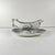 Ironstone gravy boat "Carmen", Sarreguemines, blue, 1875-1900 Floral and insect decoration Dimensions: 24 x 14 cm Height:...