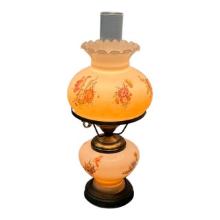 1930s Victorian Gone With the Wind Hurricane Table Lamp For Sale