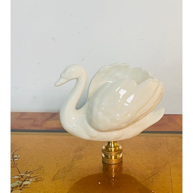 Vintage Goebel Porcelain Sean Lamp Finial For Sale - Image 4 of 7