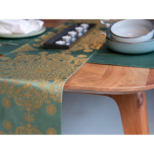 Japanese Ceremonial Silk Table Runner by Renaras For Sale - Image 10 of 10