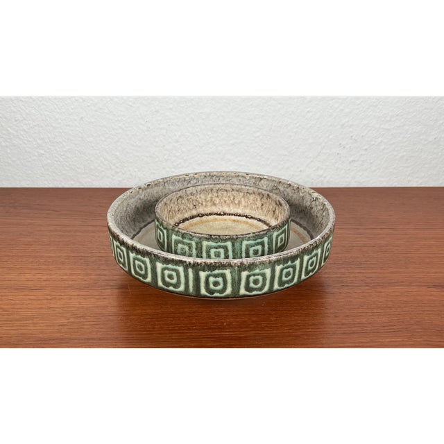 Mid-Century West German Pottery WGP Bowls, 1960s, Set of 2 For Sale - Image 9 of 18