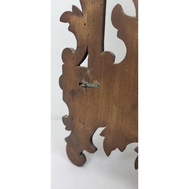 Black Forest Style Carved Wooden Corner Shelf, 1890s For Sale - Image 5 of 7
