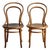 Antique J. & J. Kohn Bentwood No. 14 Vienna Café Chairs - Pair -With Rare Export Label, C. 1900-1914 For Sale