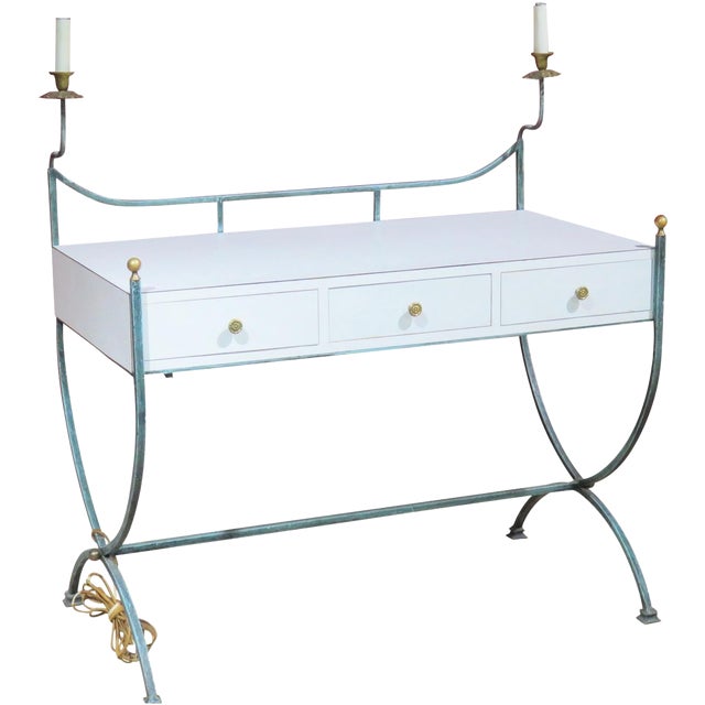 Deco Style Metal Desk Chairish