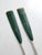 Mid 20th Century Vintage Painted Wooden Oars Pair For Sale - Image 5 of 12