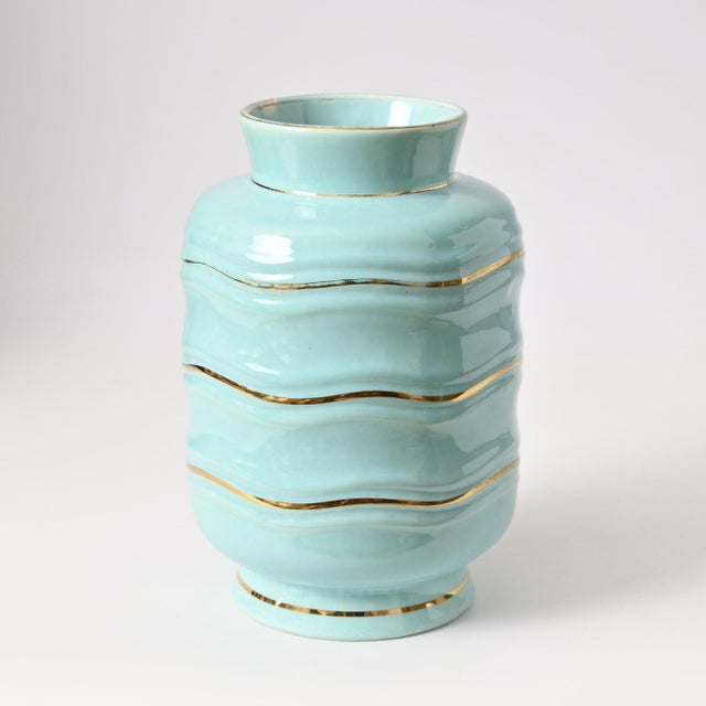 Ceramic Art Deco Ceramic Vase from Boch Frères, 1930s For Sale - Image 7 of 8