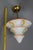 Art Deco White Glass and Brass Pendant Light, Germany, 1930s For Sale - Image 15 of 18