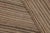 Brown Rug & Kilim’s Modern Rez Flatweave Kilim in Brown Textural Stripes For Sale - Image 8 of 9
