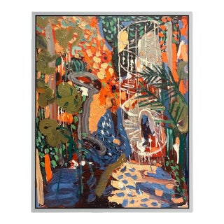 Kew Gardens London. Contemporary Expressionist Oil Painting by Paul Wadsworth For Sale