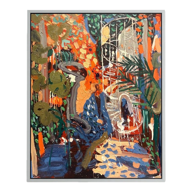 Kew Gardens London. Contemporary Expressionist Oil Painting by Paul Wadsworth For Sale