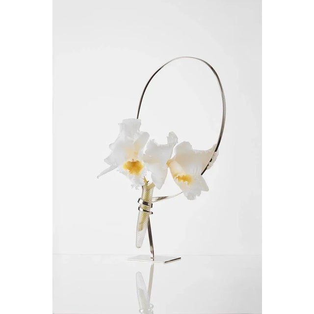 Standing Swirl - Chrome by Art Flower Maker For Sale - Image 4 of 5