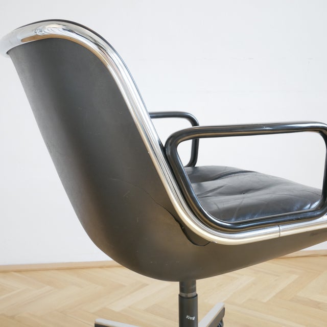 Black Chair by Charles Pollock for Knoll Inc / Knoll International For Sale - Image 10 of 12