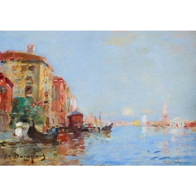 1910s 'Venice at Sunset' Maurice Bompard (1857-1936) Gilt Wood Frame For Sale - Image 5 of 12