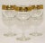 Set of 3 Vintage Culver Ltd Wine Glasses with 22-Karat Gold Tyrol Pattern. Set of 3 Vintage Culver Ltd rim banding wine...